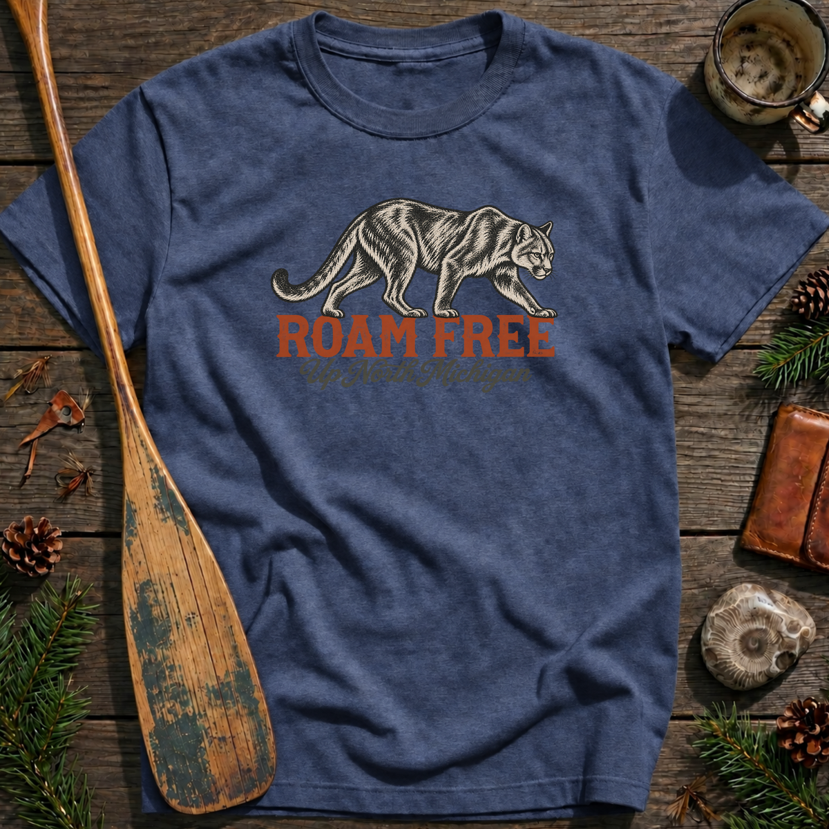 Roam Free Mountain Lion T-Shirt