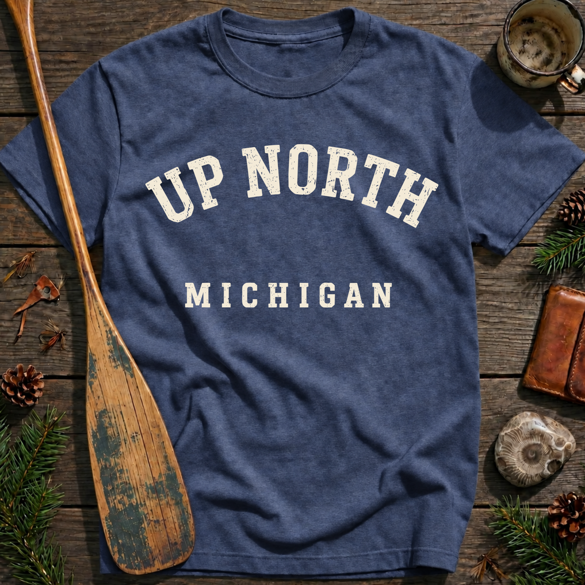 Up North Michigan Block T‑Shirt