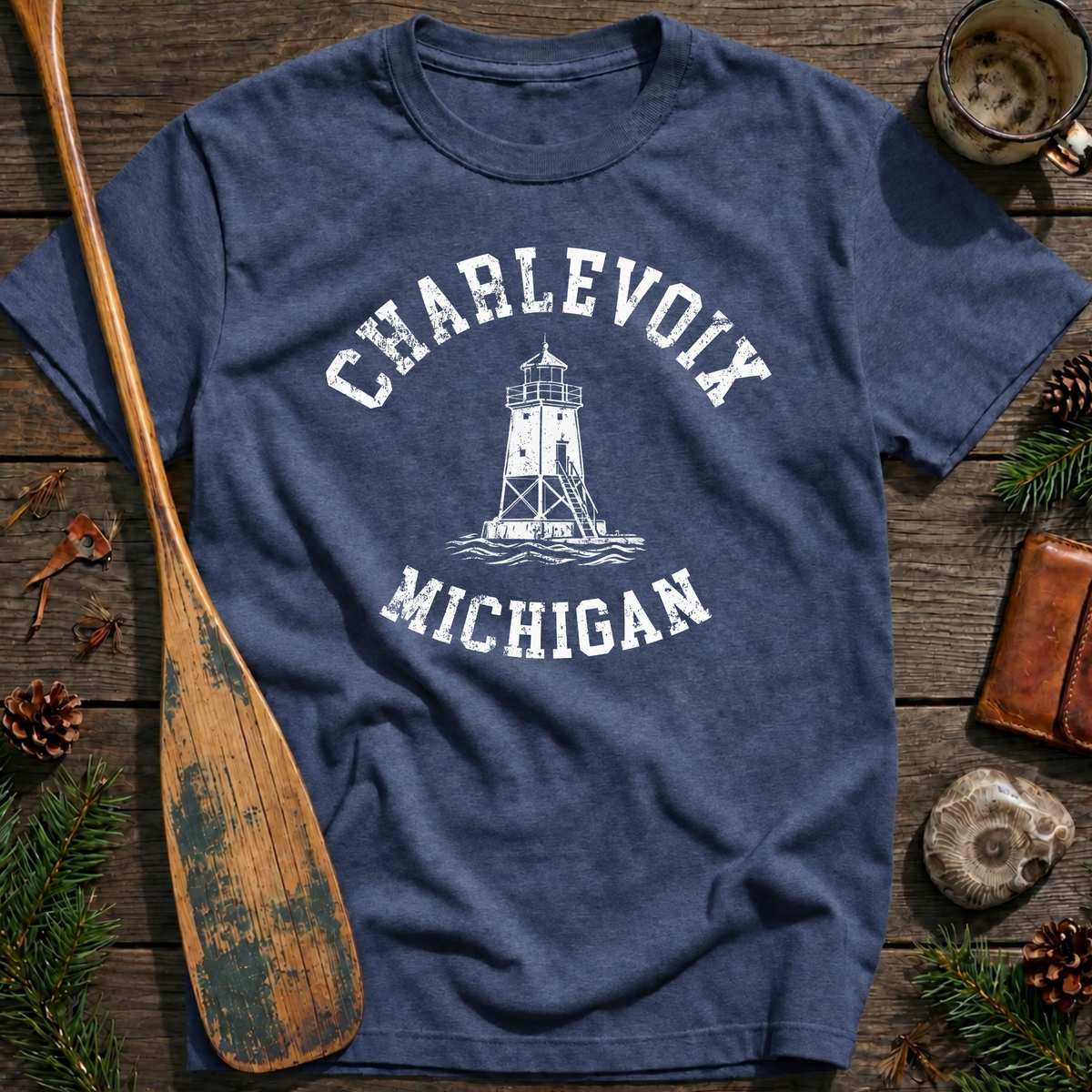 Charlevoix Michigan Icon T‑Shirt