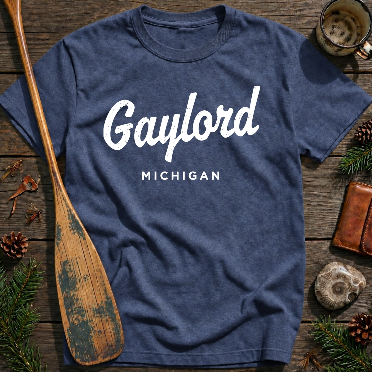 Gaylord Michigan Vintage Script T‑Shirt