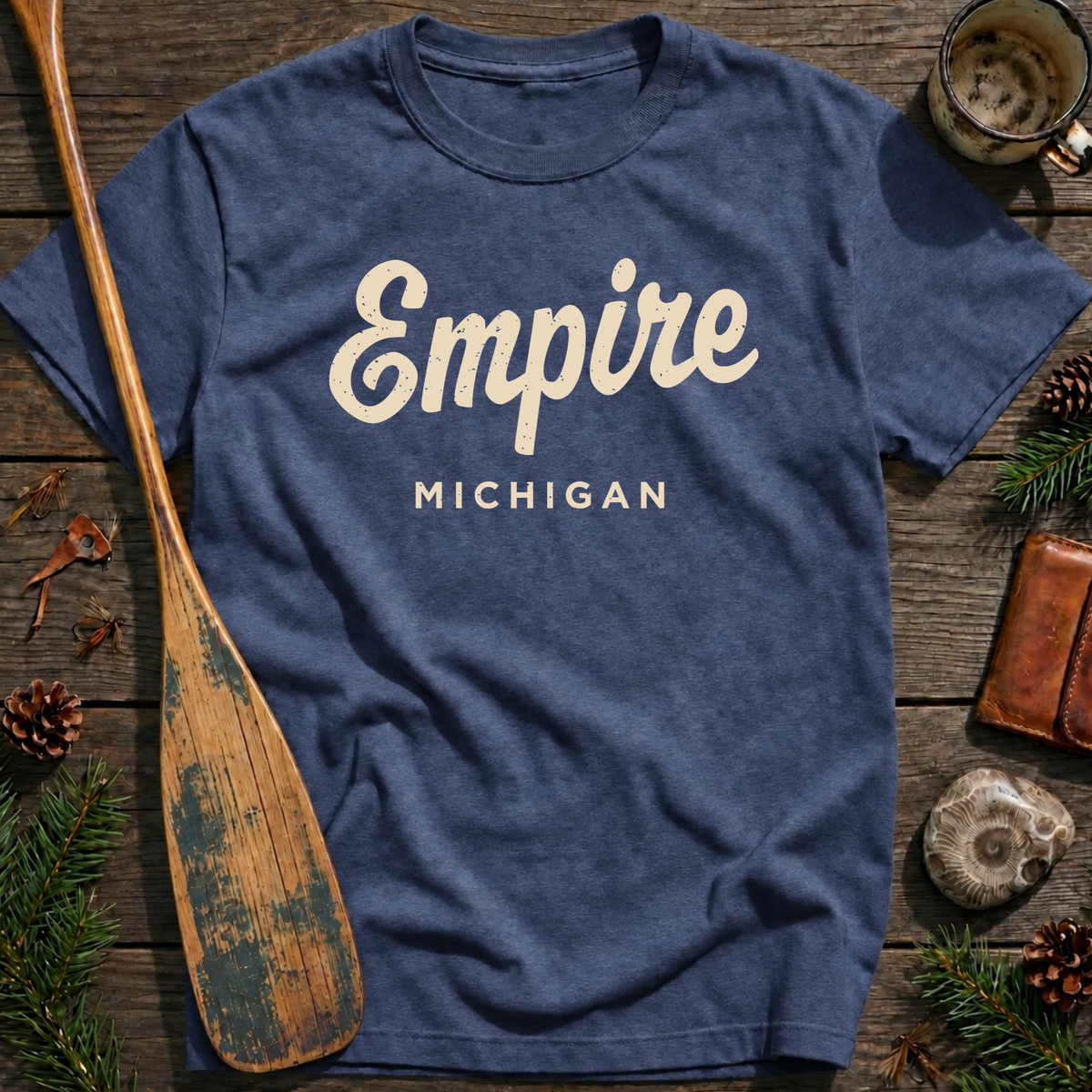 Empire Michigan Vintage Script T‑Shirt