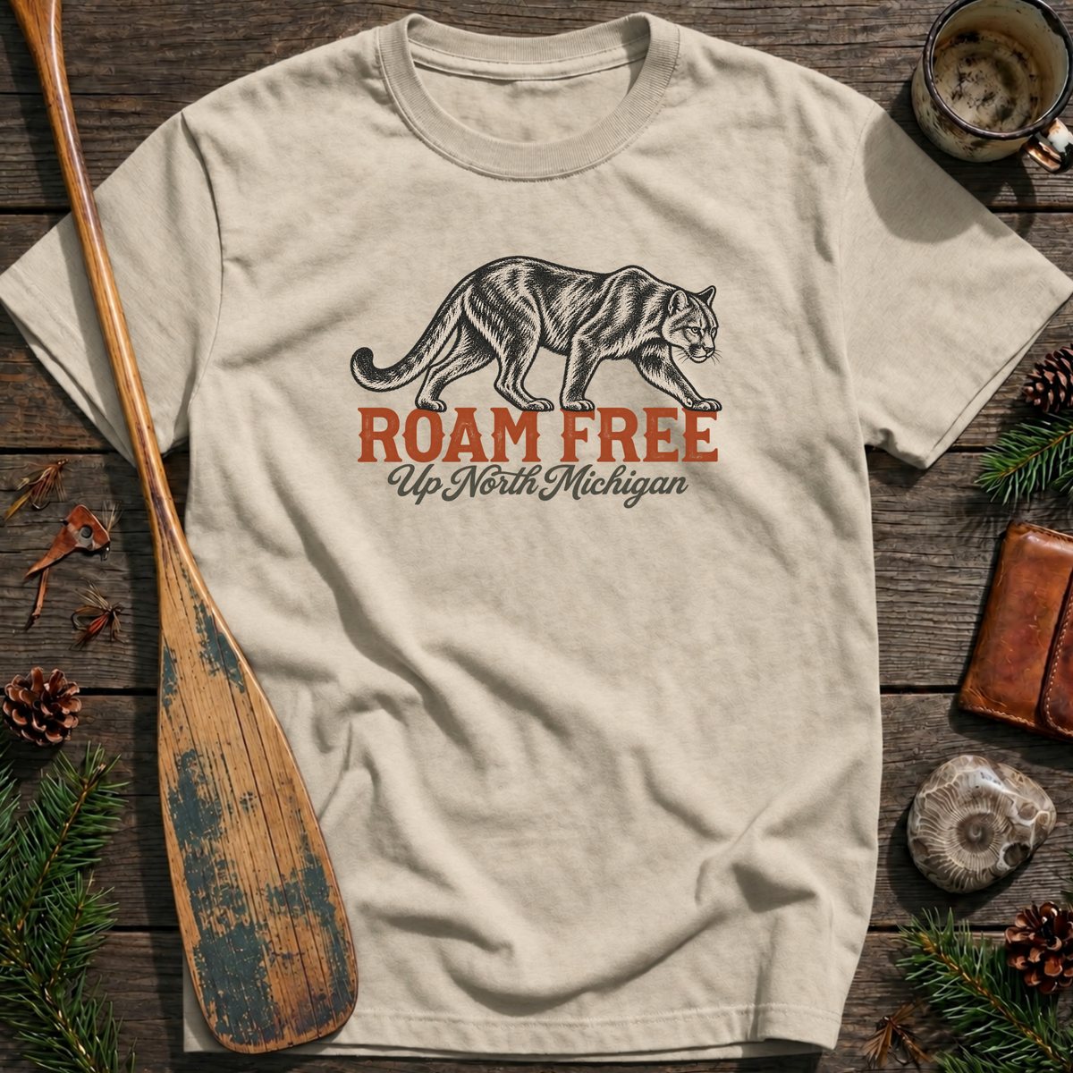 Roam Free Mountain Lion T-Shirt