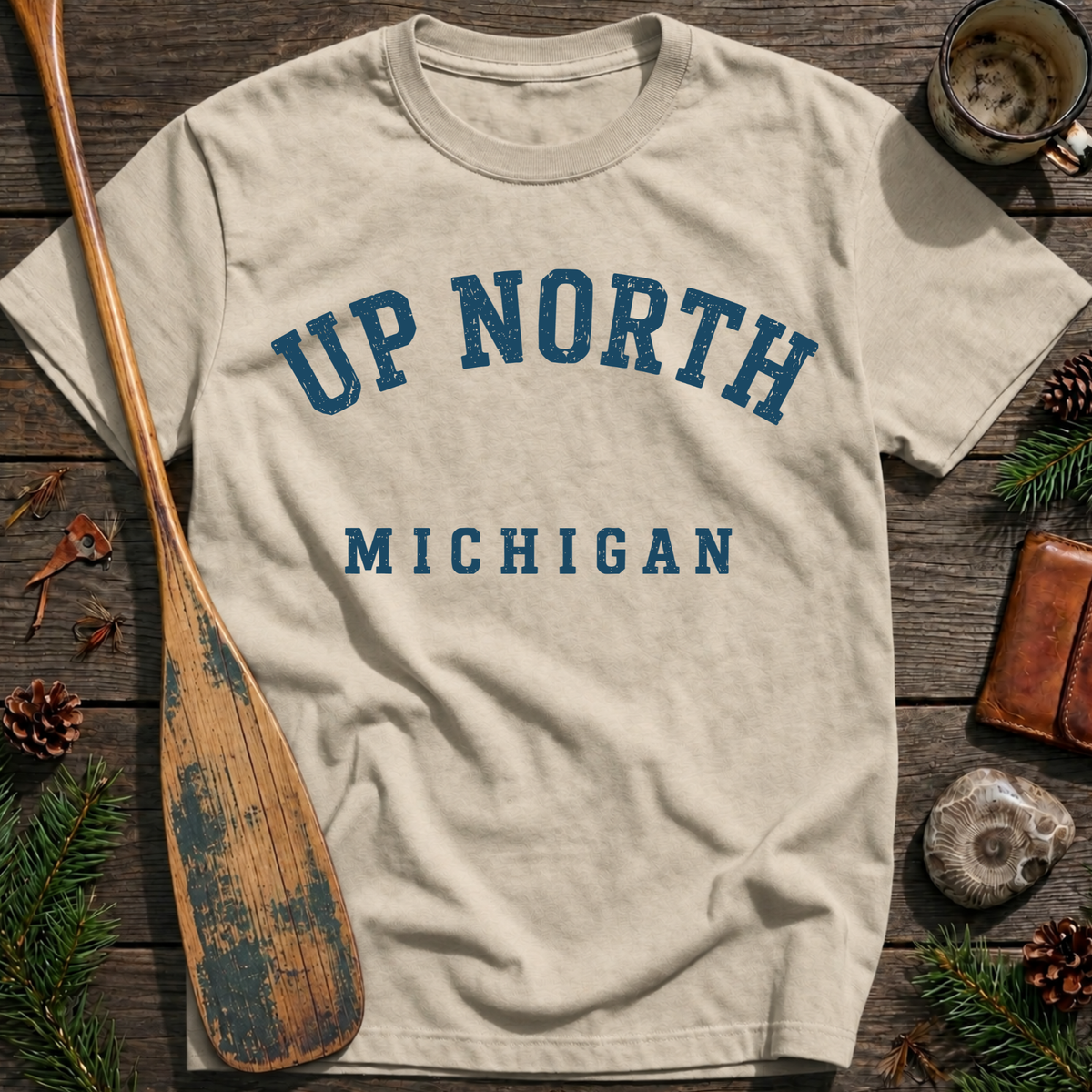Up North Michigan Block T‑Shirt