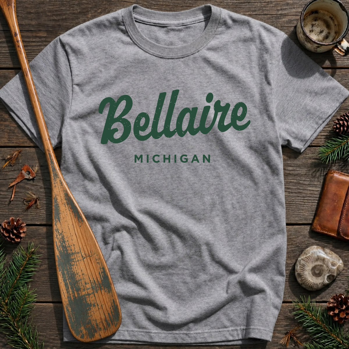 Bellaire Michigan Vintage Script T‑Shirt
