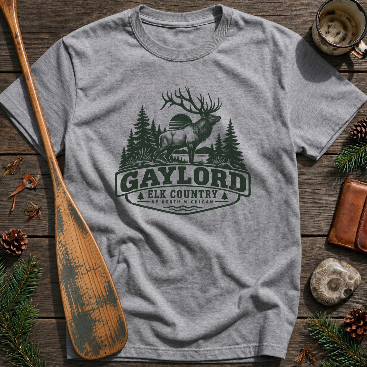 Gaylord Michigan Elk Country T‑Shirt