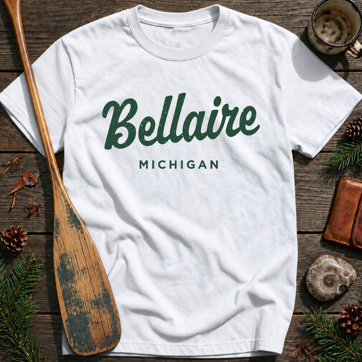 Bellaire Michigan Vintage Script T‑Shirt