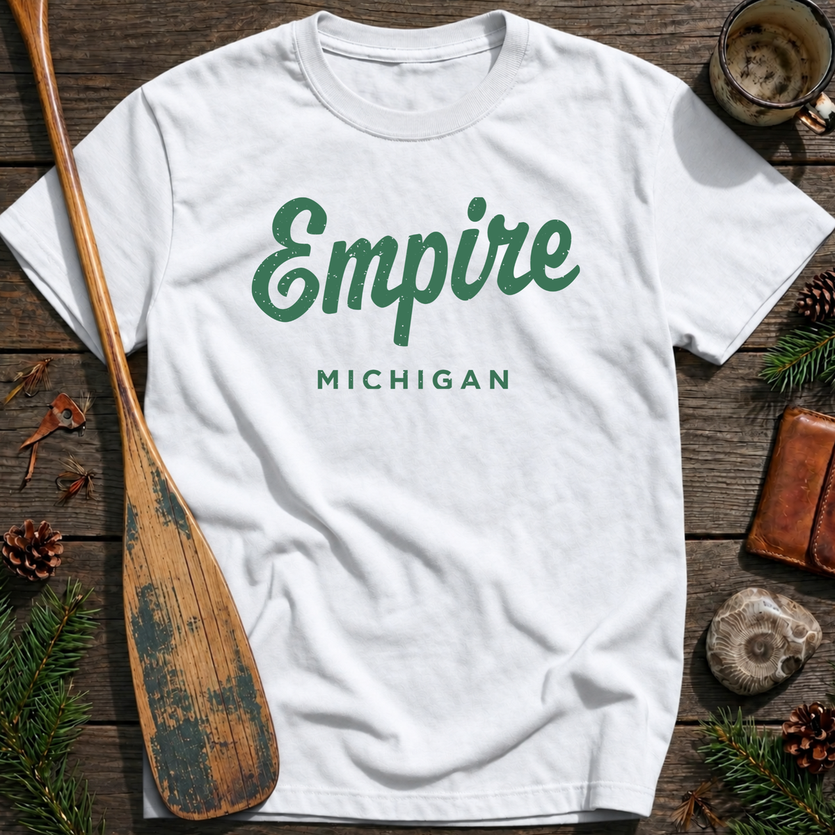 Empire Michigan Vintage Script T‑Shirt