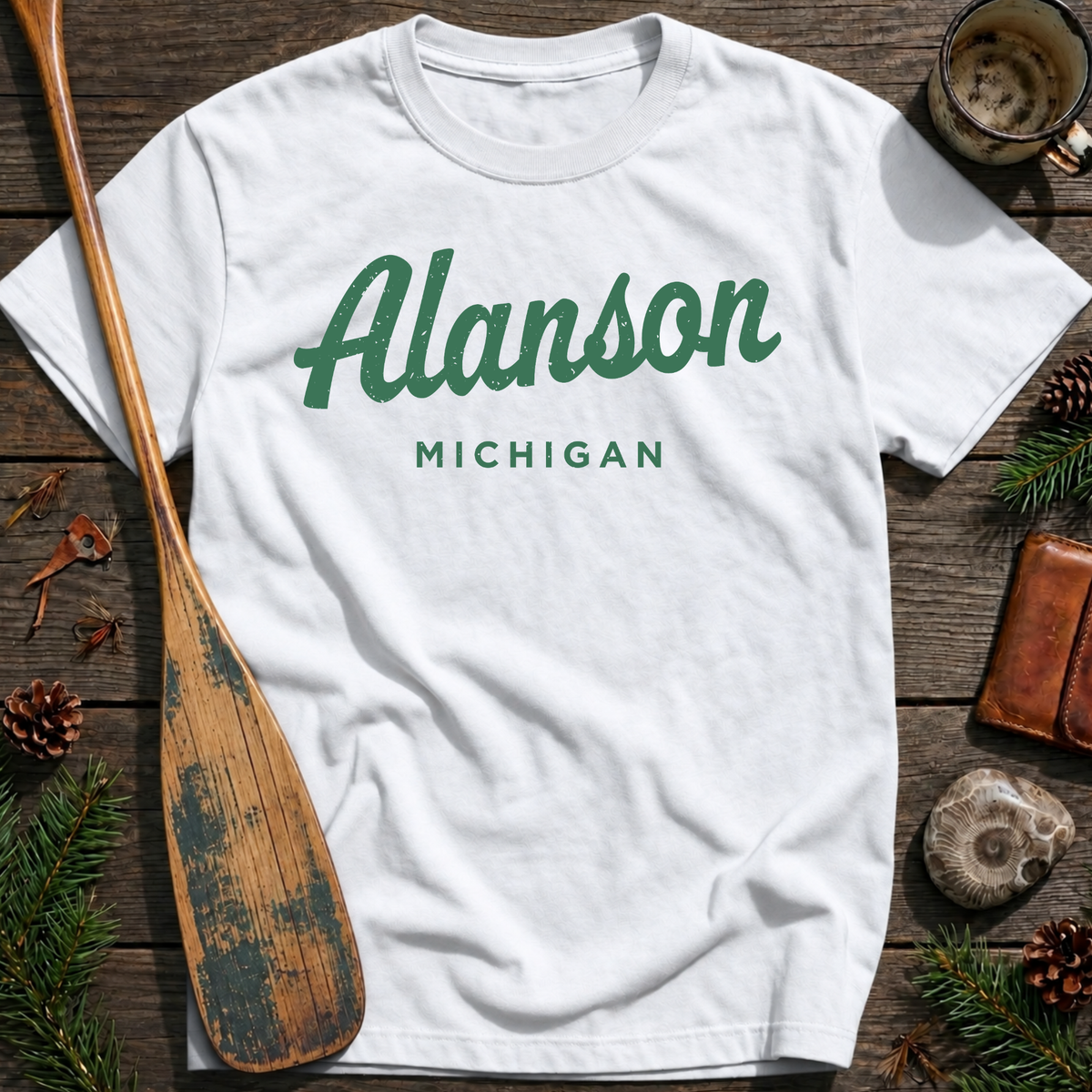 Alanson Michigan Vintage Script T‑Shirt